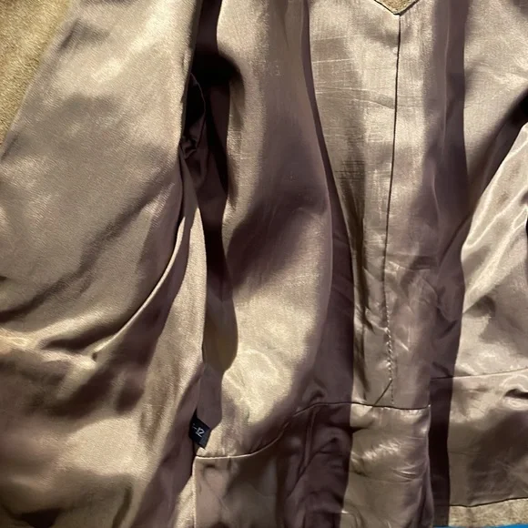 VINTAGE 80s suede jacket size 11-12 Cottage or Prairie core fall essential! - Picture 10 of 10